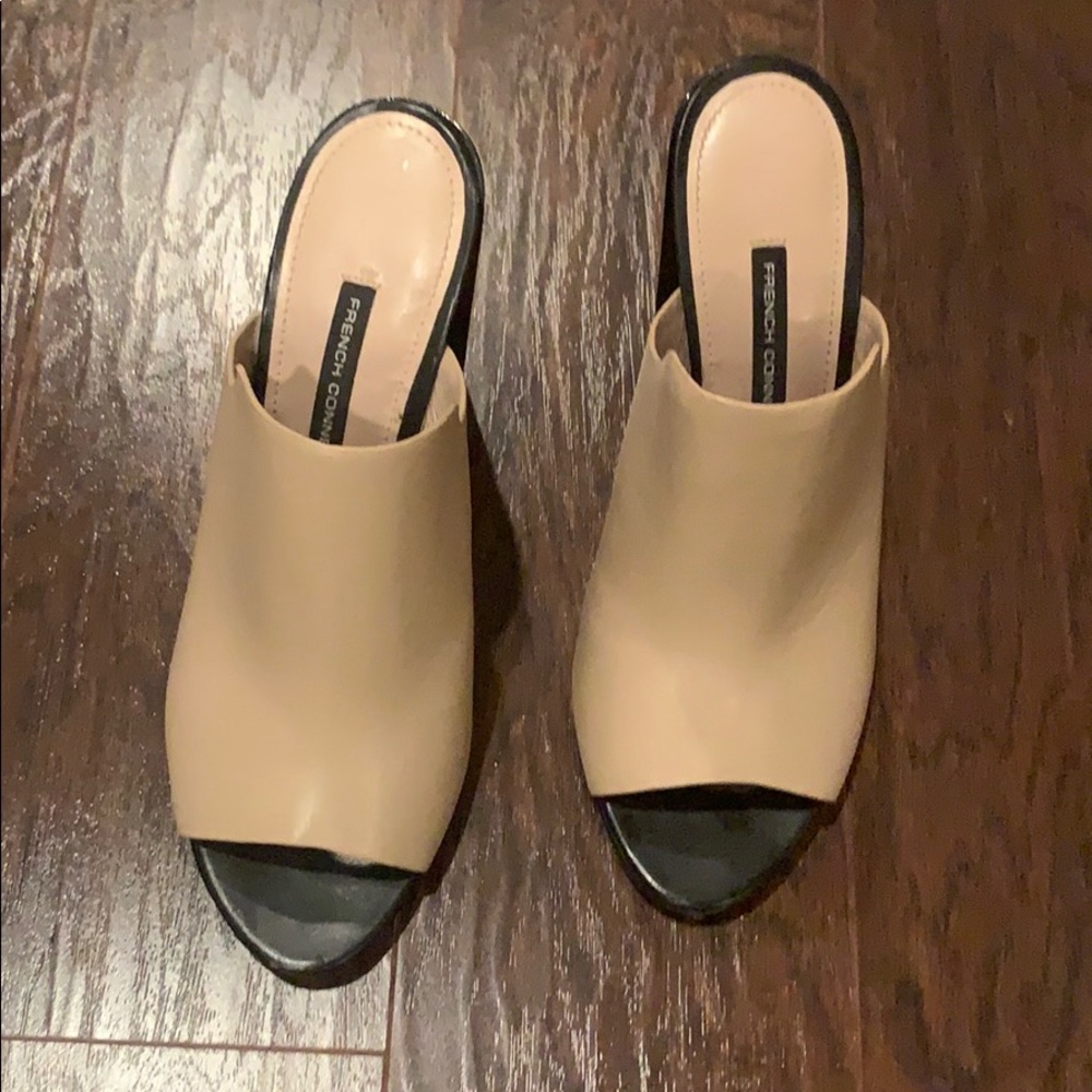 French Connection Heeled Mules